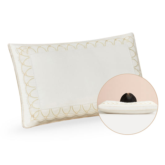 High-Quality Silk Pillow Insert for Single Use - Soft, Breathable, and Comfortable, 80S Cotton Satin Fabric with Double Layer Filling