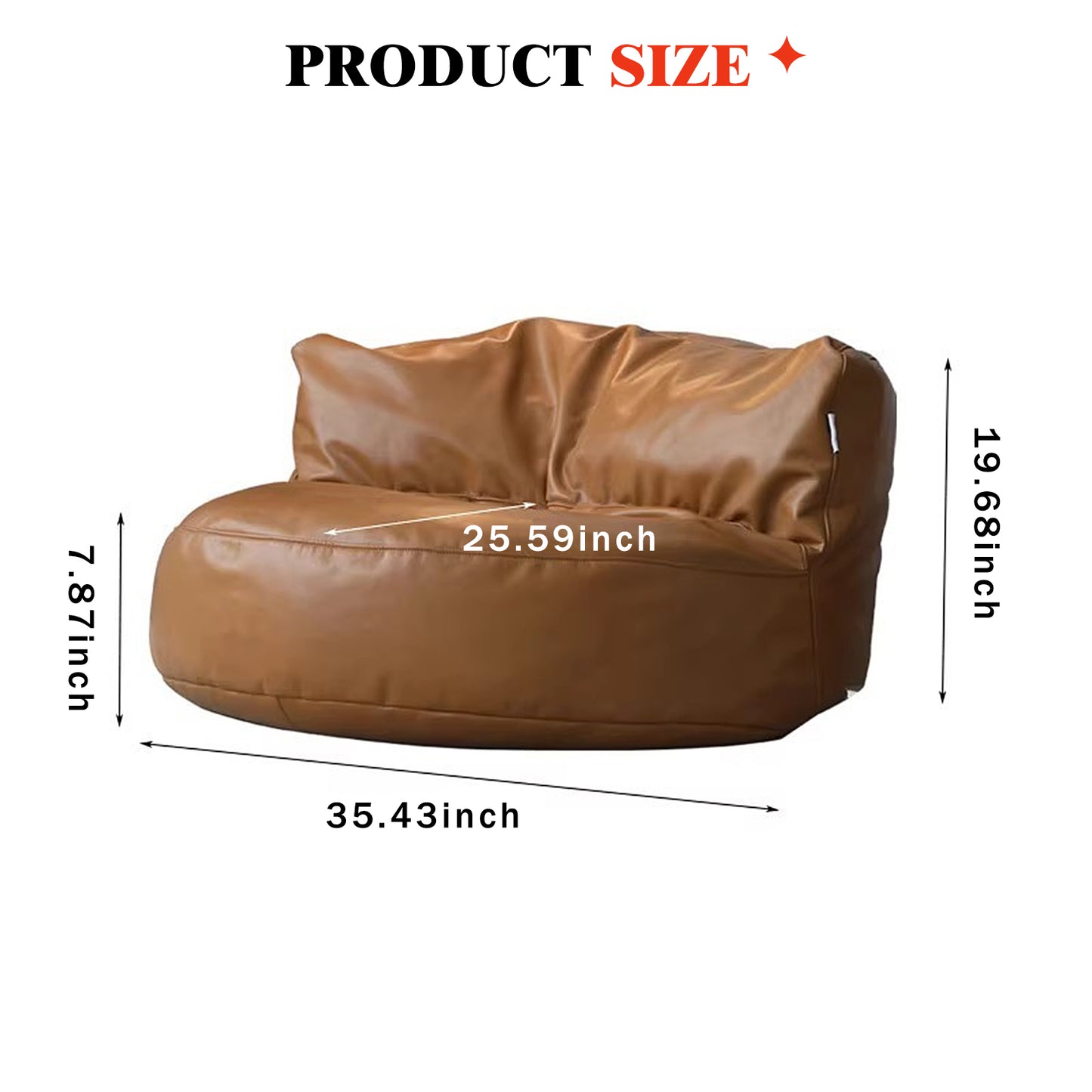 Casual Sofa Chair | Trendy Bean Bag Sofa | Tatami Japanese Style for Small Apartments & Balconies