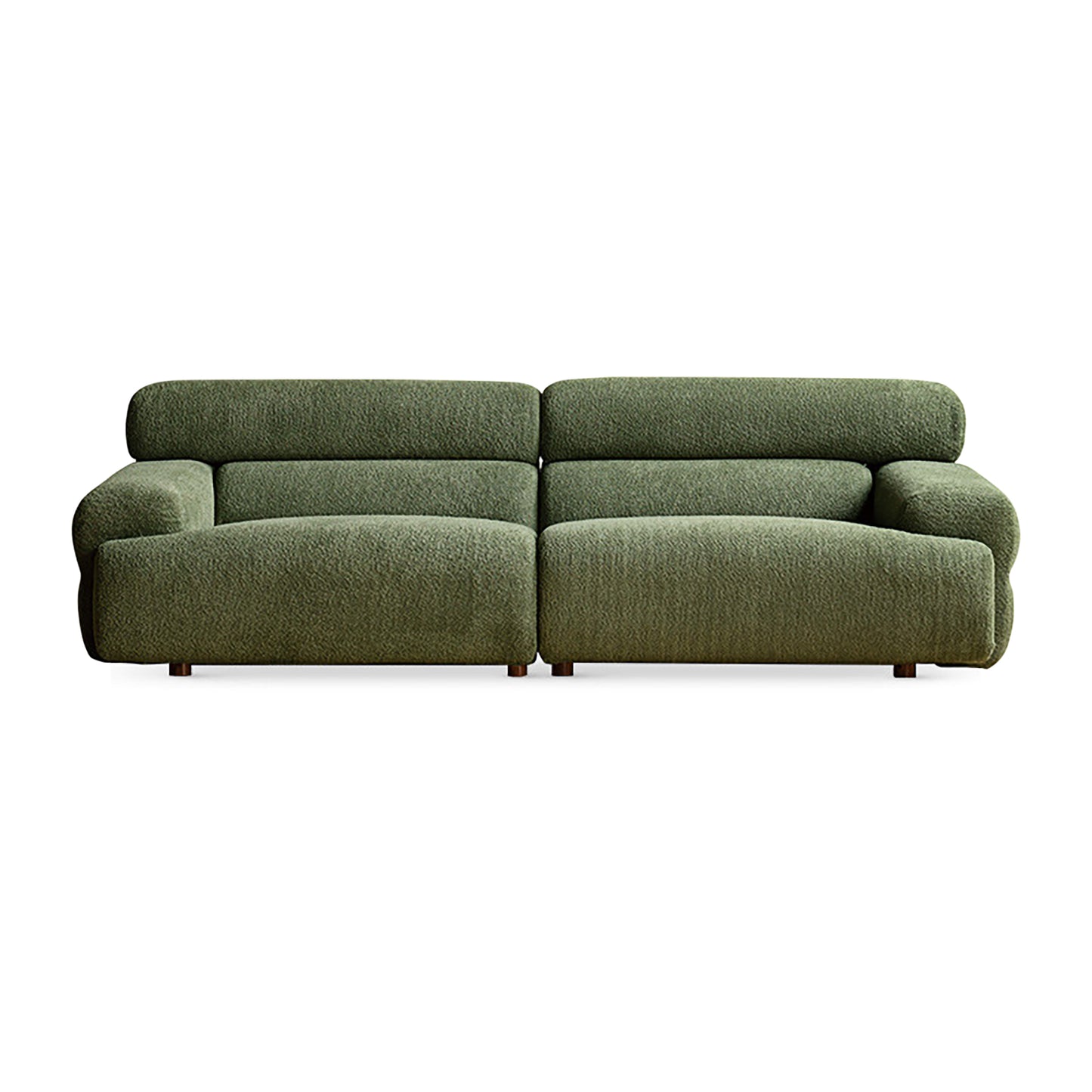 Modern Minimalist Fabric Sofa | Small-Space U-Shaped Sectional | 3-4 Seater High-Back Modular Couch | Lambswool Upholstery | Removable & Washable Covers