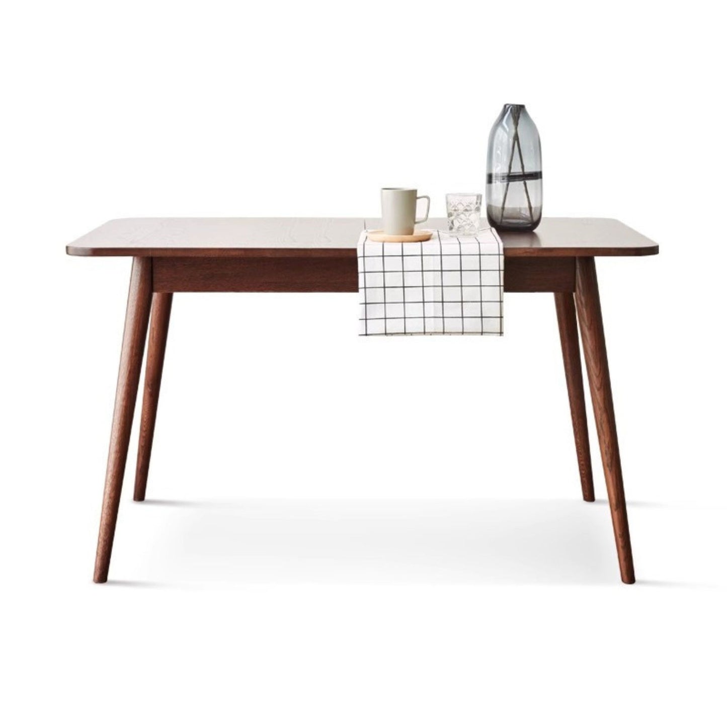 100% Solid Wood Dining Table Modern Folding Dining Table (Walnut)